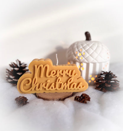 Bougie « Merry Christmas »